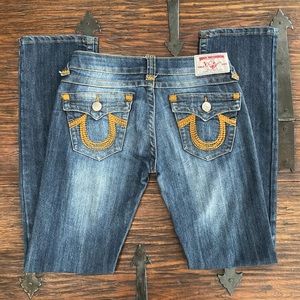 True Religion World Tour dark wash jeans